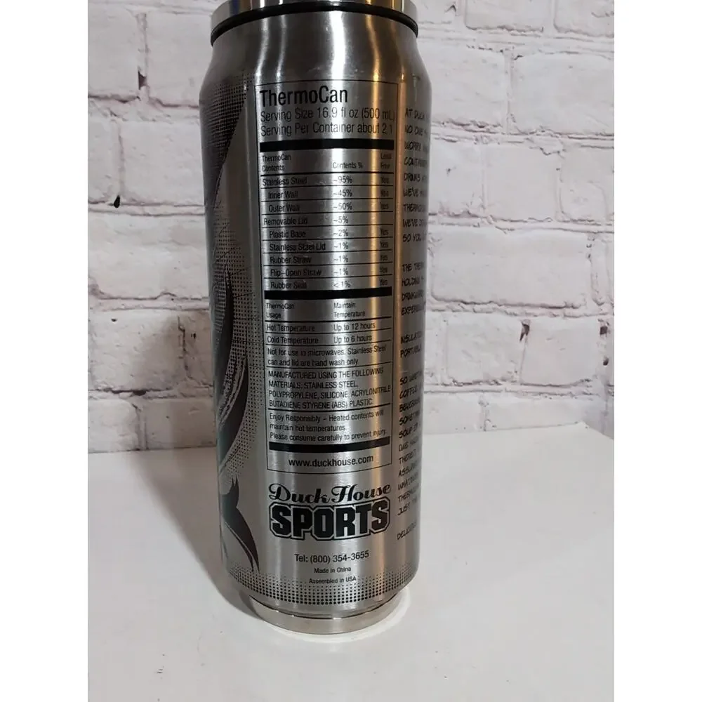 Pittsburgh Pirates MLB 16.9 oz Duck House Thermo Can Cold Hot Metal Tumblers
